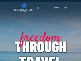 'myevolutiontravel.com' screenshot