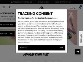 'adidas.ae' screenshot