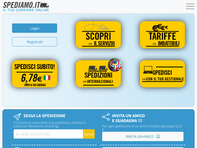 'spediamo.it' screenshot