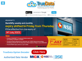 'truedata.in' screenshot