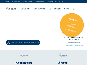 'synlab.at' screenshot