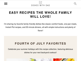 'disheswithdad.com' screenshot