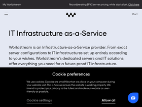 'worldstream.com' screenshot