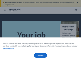 'jobsatamazon.co.uk' screenshot