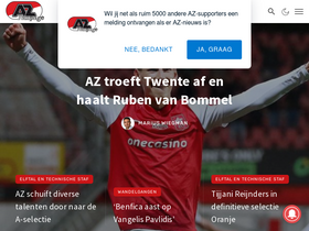 'azfanpage.nl' screenshot
