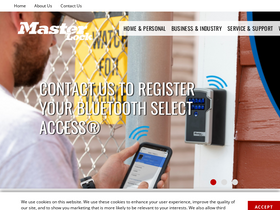 'masterlock.eu' screenshot