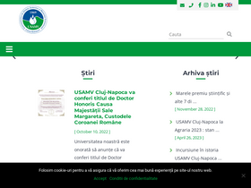 'usamvcluj.ro' screenshot