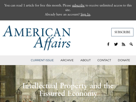 'americanaffairsjournal.org' screenshot