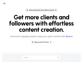 Axonn - Content assistant that creates personalized and high-performing content in minutes.