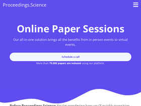 'proceedings.science' screenshot
