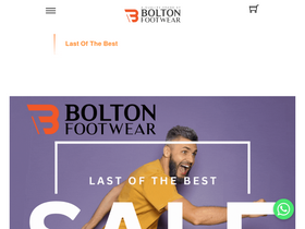 'boltonshoes.co.za' screenshot