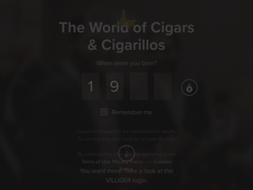 'villigercigars.com' screenshot