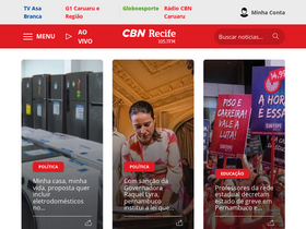 'cbnrecife.com' screenshot