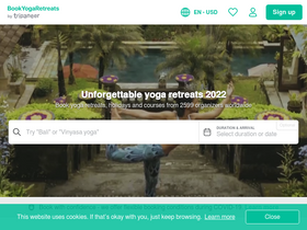 'bookyogaretreats.com' screenshot