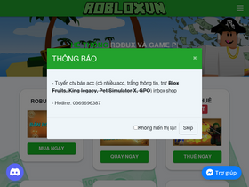 'robloxvn.com' screenshot