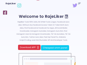 'rajeliker.com' screenshot