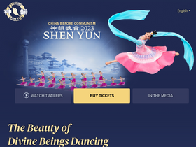 'shenyun.com' screenshot