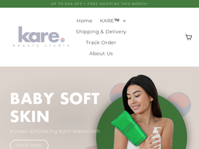 karebeautystudio.com homepage screenshot