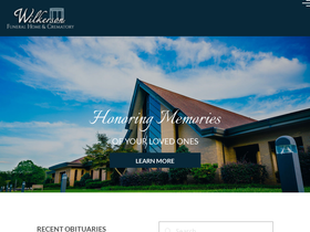 'wilkersonfuneralhome.com' screenshot