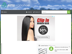 'simsworkshop.net' screenshot