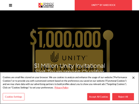 'seminolecoconutcreekcasino.com' screenshot