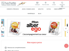 'hachettefle.fr' screenshot