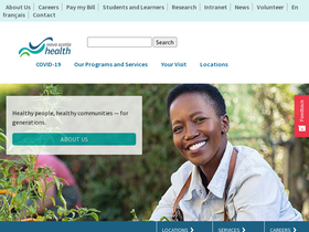 'nshealth.ca' screenshot