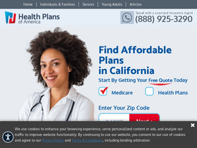 'healthplansamerica.org' screenshot