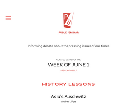 'publicseminar.org' screenshot