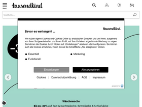 'tausendkind.ch' screenshot