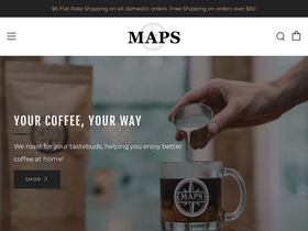 Maps Coffee & Chocolate homepage screenshot