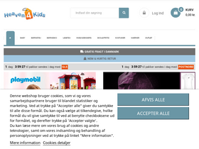 'heaven4kids.dk' screenshot