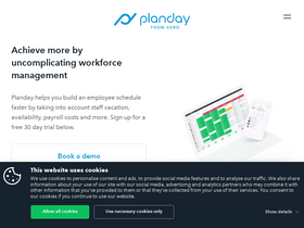 'planday.com' screenshot