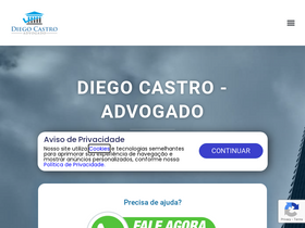 'diegocastro.adv.br' screenshot