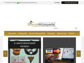 'bayrakmuzayede.com' screenshot