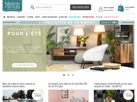 'maisonetstyles.com' screenshot