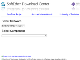 'softether-download.com' screenshot