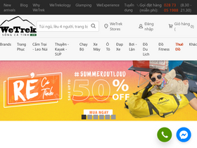 'wetrek.vn' screenshot