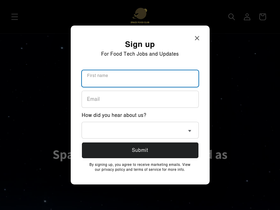 spacefoodclub.com homepage screenshot