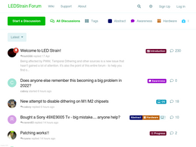 'ledstrain.org' screenshot