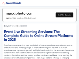 maxxiphoto.com homepage screenshot