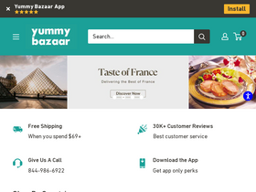 'yummybazaar.com' screenshot