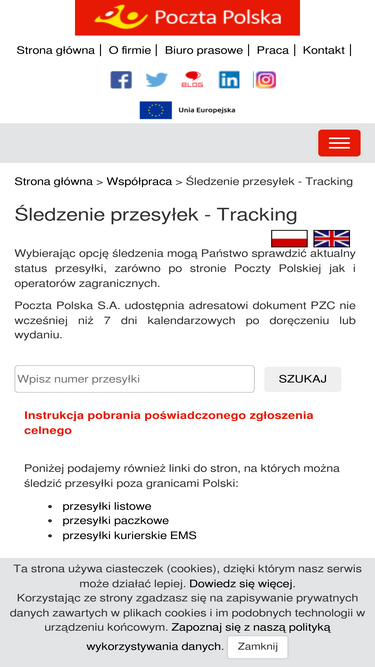 Felsorakozni Látható Eredeti e monitoring paczek poczta polska húzza a  gyapjút a szemére Szerkezeti mentesítési