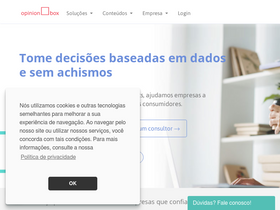 'opinionbox.com' screenshot