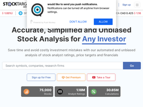 'stocktargetadvisor.com' screenshot