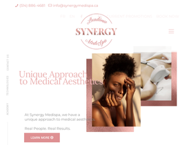 synergymedispa.ca homepage screenshot