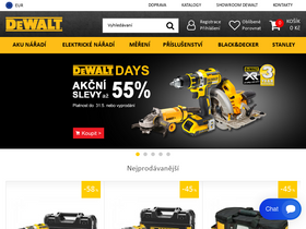 'naradi-dewalt.cz' screenshot