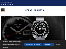 'horasyminutos.com' screenshot