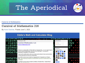 'aperiodical.com' screenshot