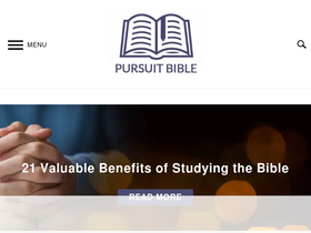 'pursuitbible.com' screenshot